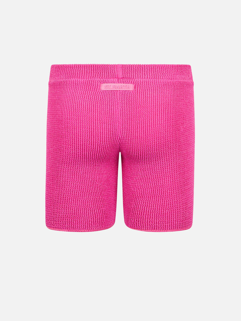 Rosa Crinkle-Shorts für Mädchen Kira W Jr