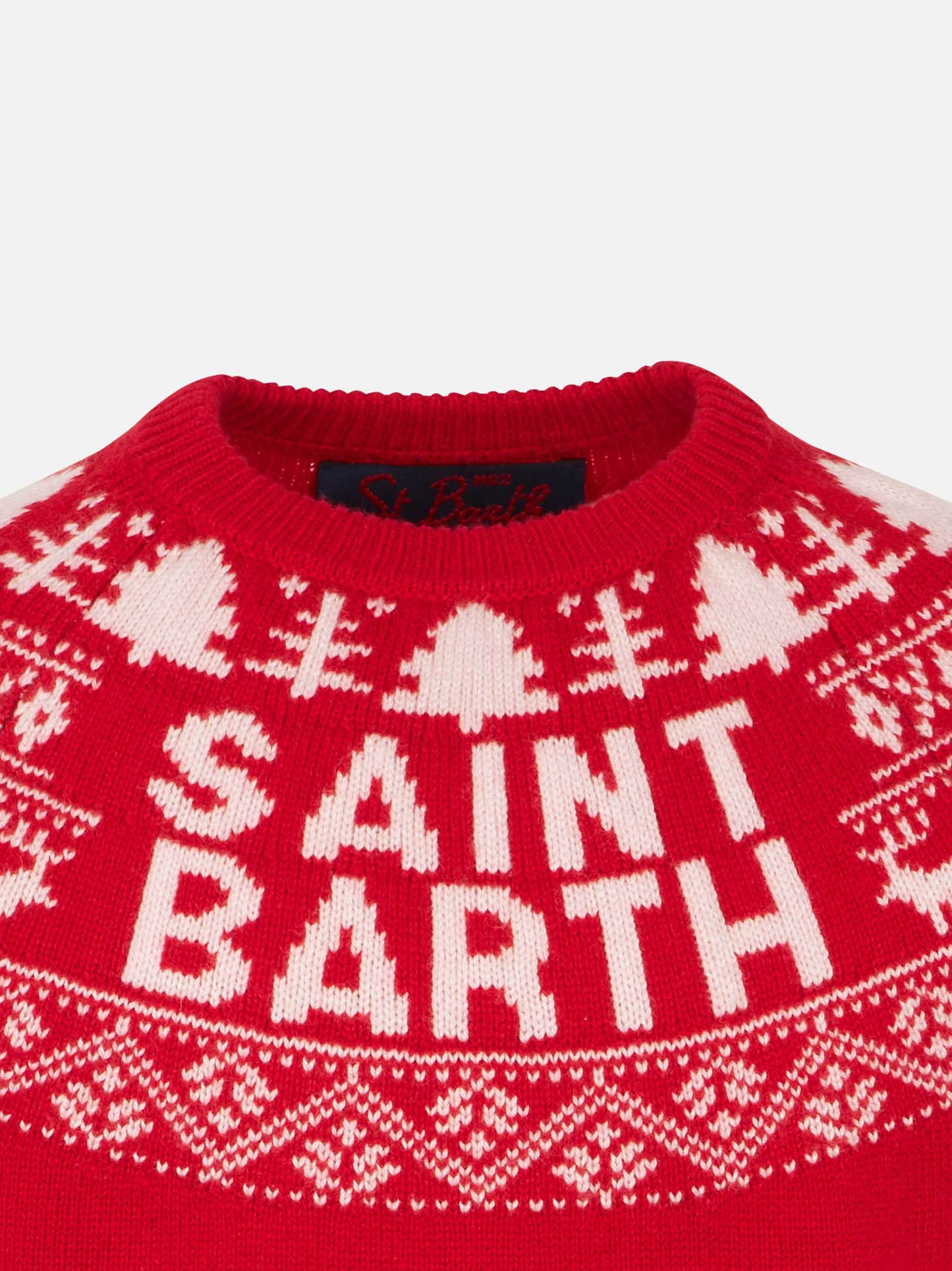 Maglione da bambino Saint Barth con stampa norvegese