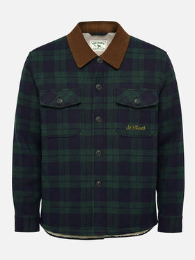 Landeck Overshirt aus Wollmischgewebe mit Tartanmuster