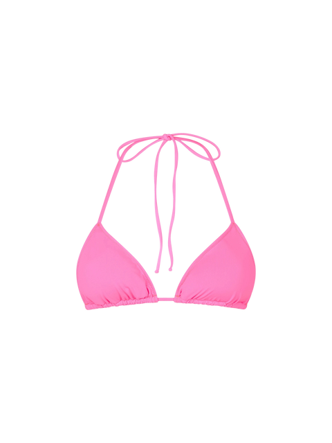 Woman fluo pink triangle top swimsuit - MC2 Saint Barth