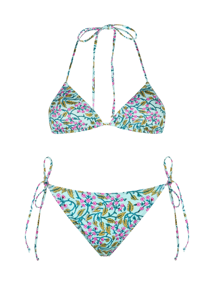 Damen radikaler Blumen-Triangel-Bikini Leah Marielle