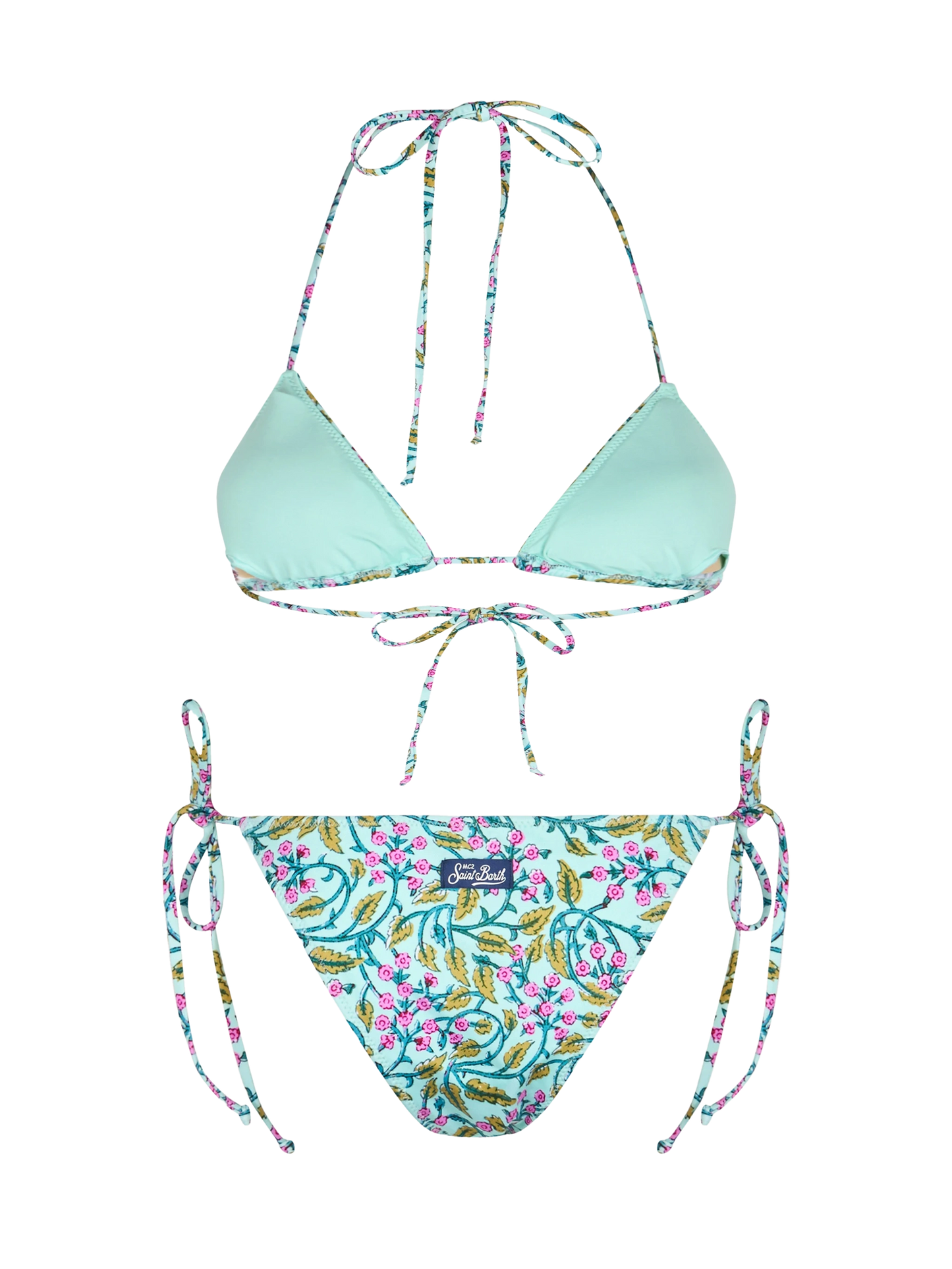 Woman radical flower triangle bikini Leah Marielle