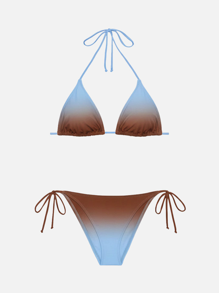 Bikini classico a triangolo Leah Marielle con stampa sfumata