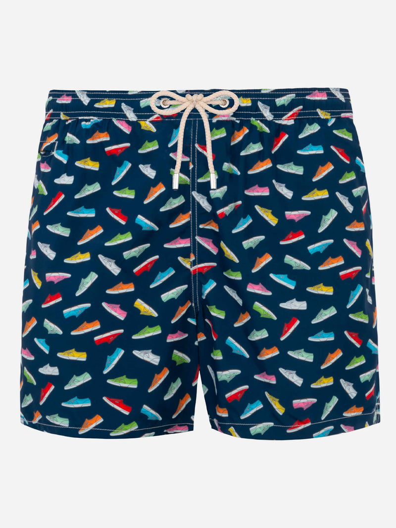 Light fabric man swim shorts Superga print | SUPERGA® SPECIAL EDITION