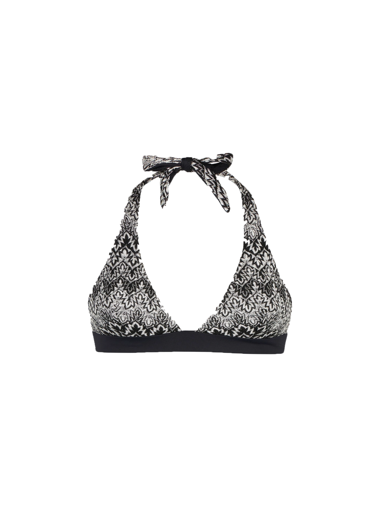 Woman knitted triangle top