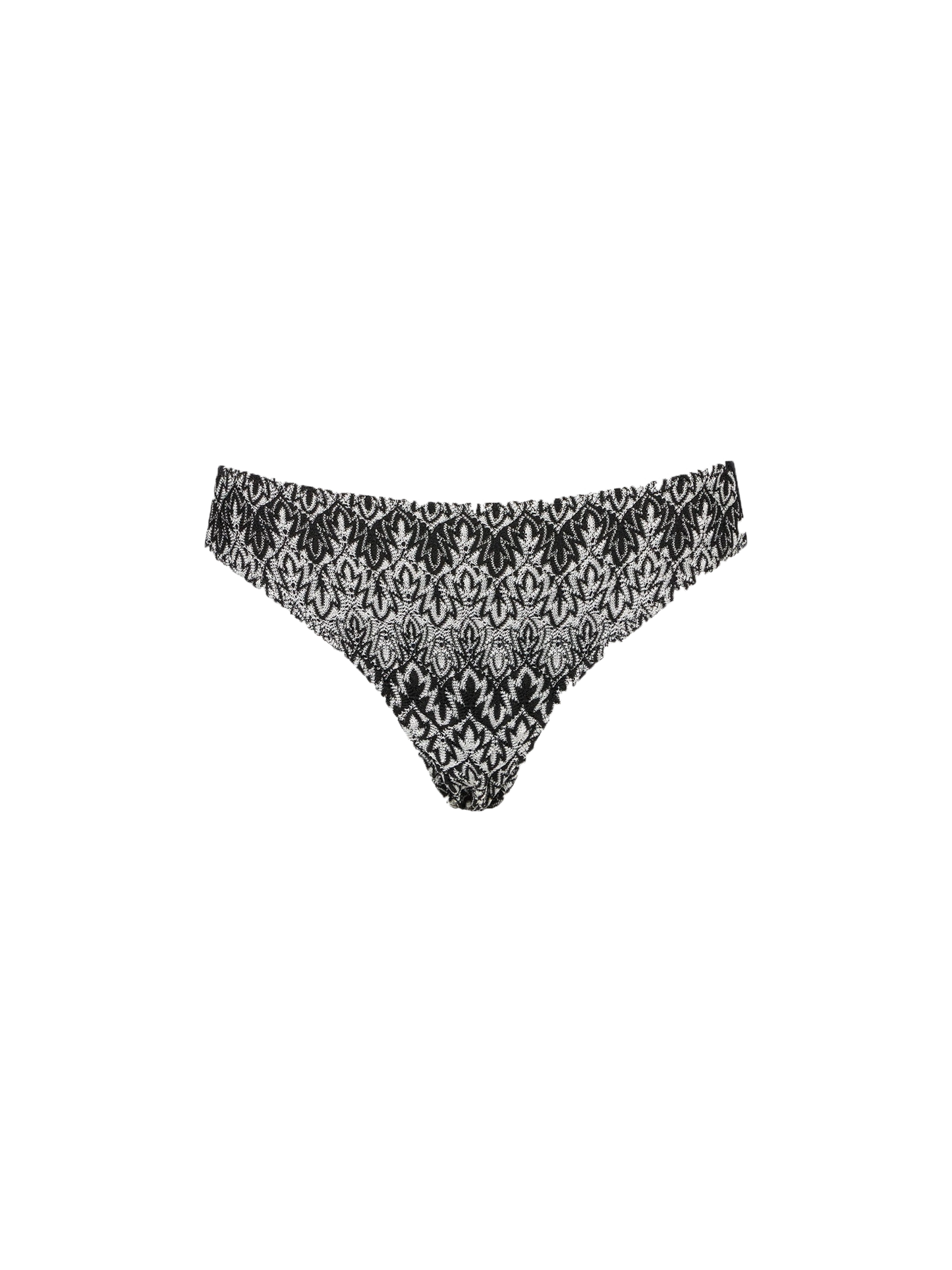 Woman knitted chevron swim briefs