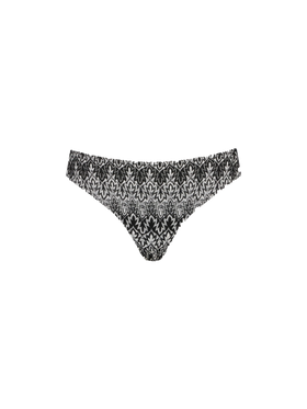 Woman knitted chevron swim briefs