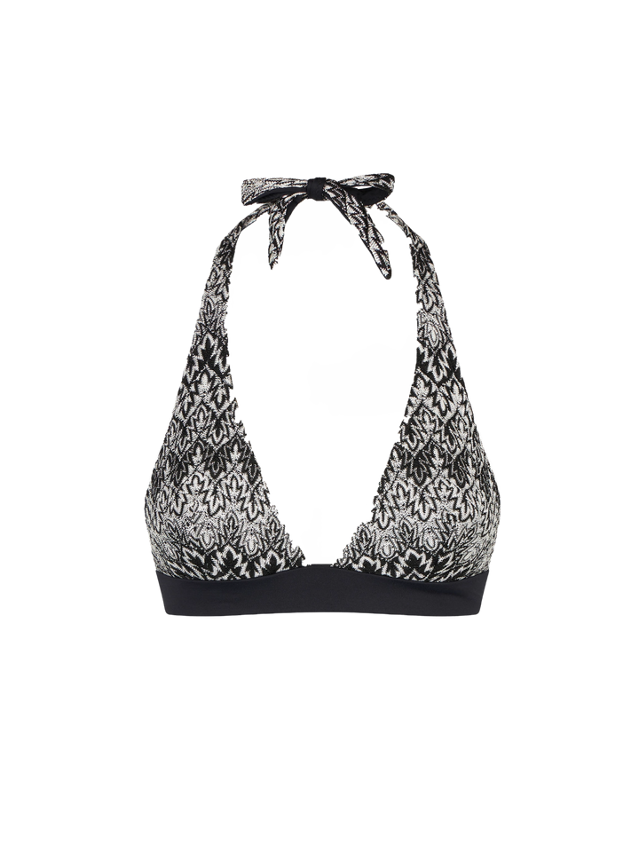 Top a triangolo da donna in maglia