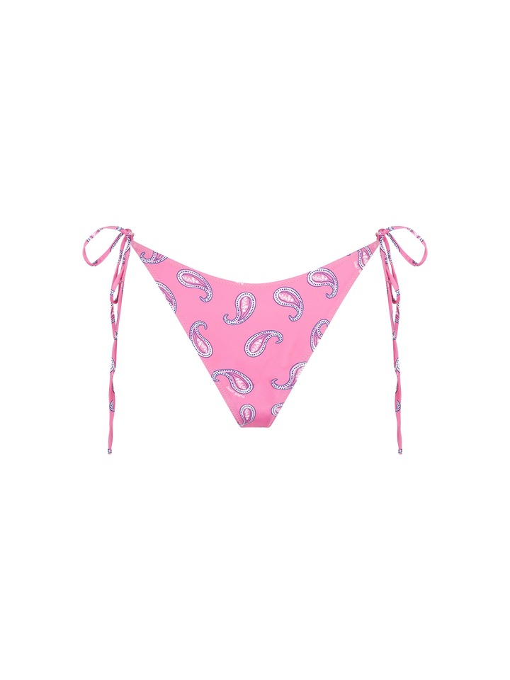 Bandeau-Bikini für Damen mit Paisley-Print