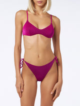 Damen-Bralette-Bikini in Fuchsia