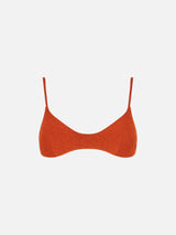 Orange lurex top bralette