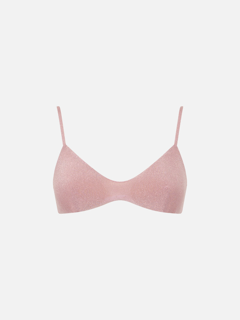 Rosa Lurex-Bralette