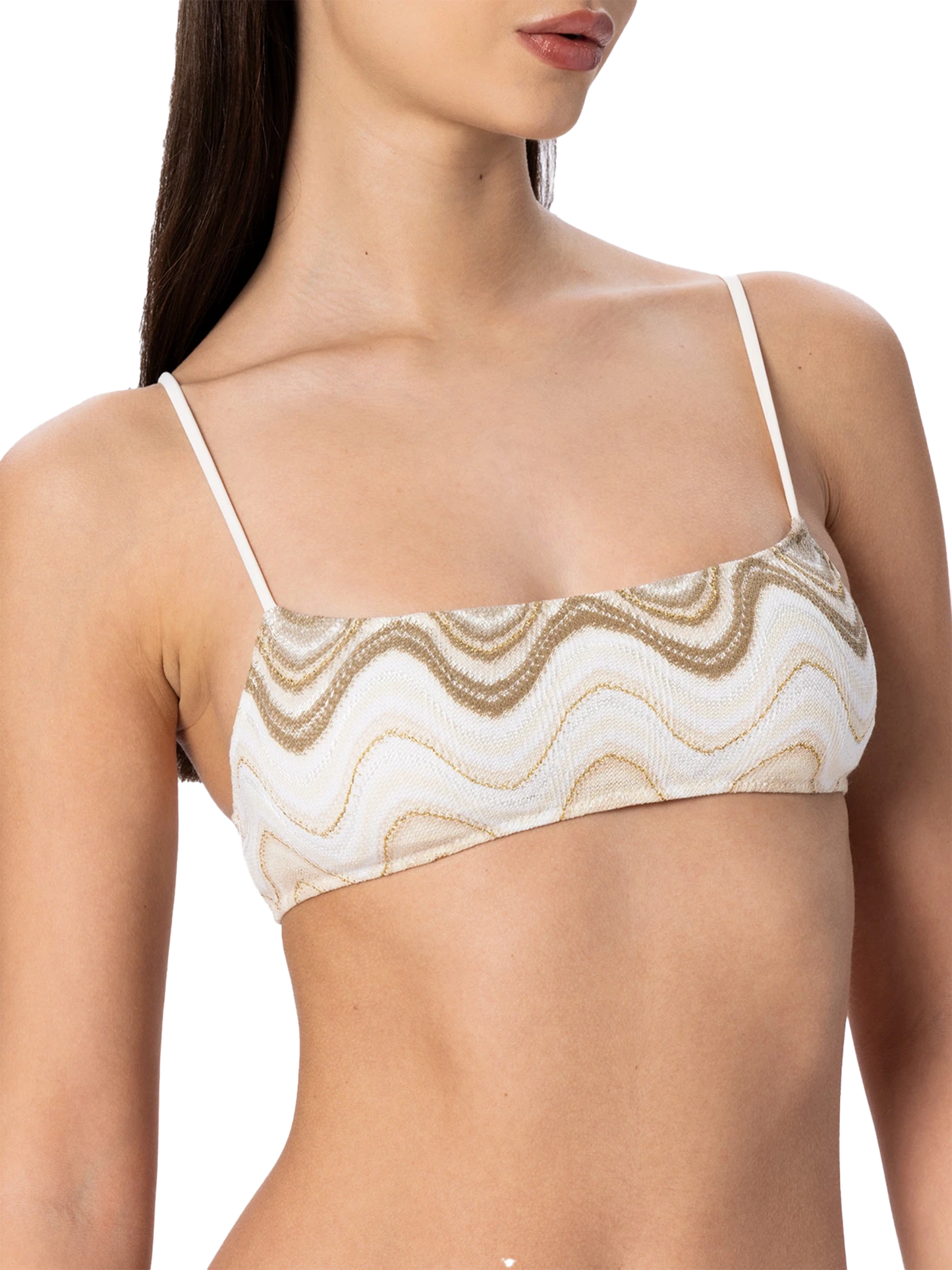 Bikini a bralette da donna in maglia raschel Sadie Marielle