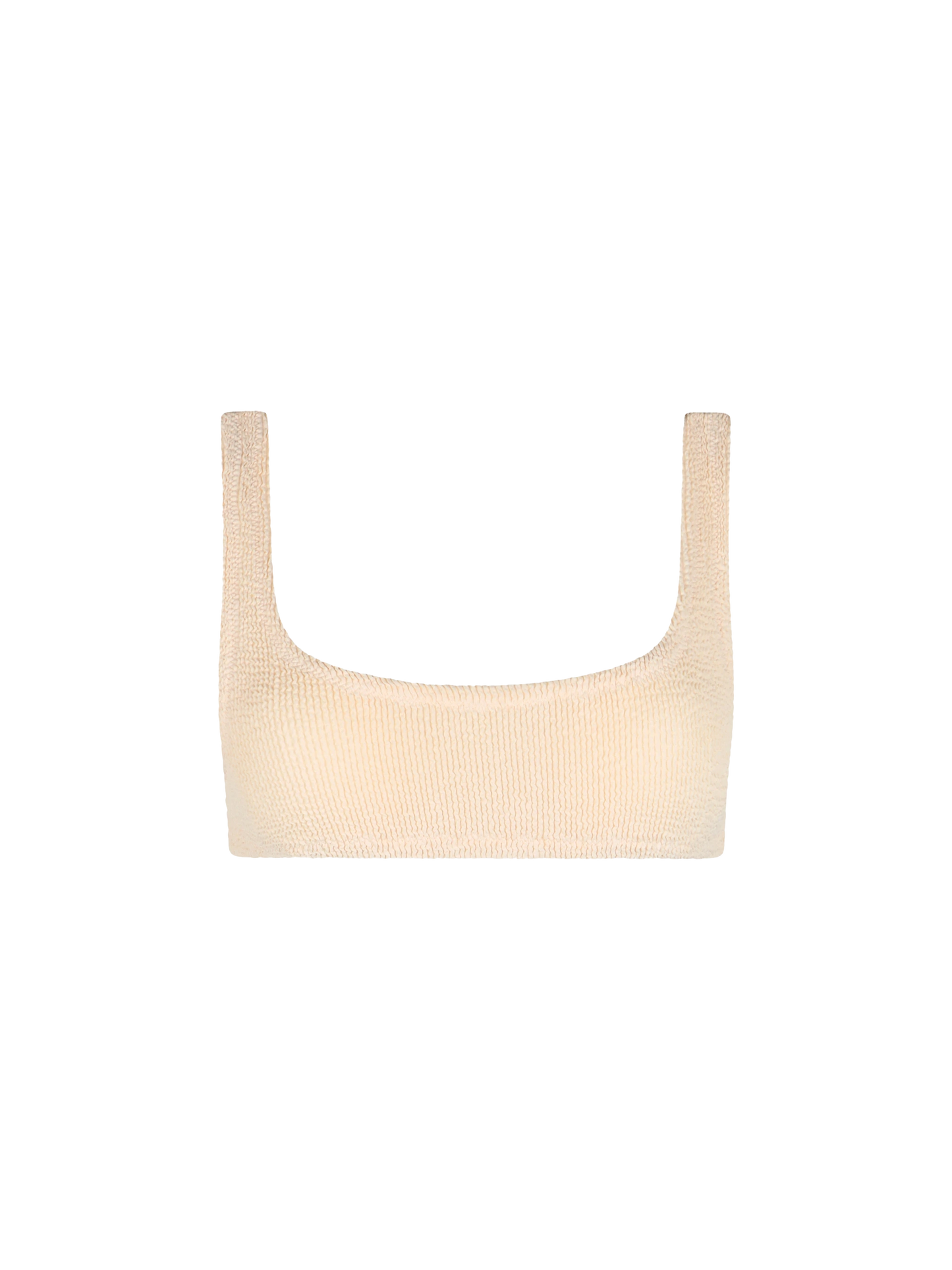 Woman beige classic crinkle bralette Naima