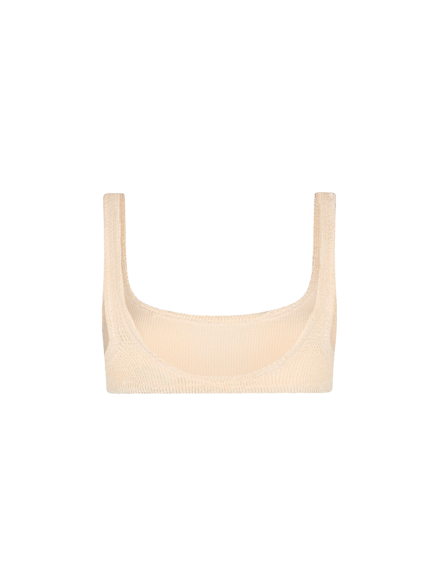 Woman beige classic crinkle bralette Naima