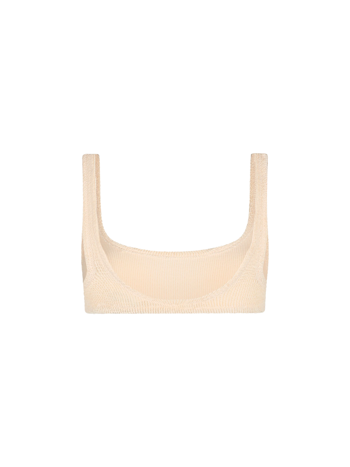 Bralette classica da donna beige crinkle Naima