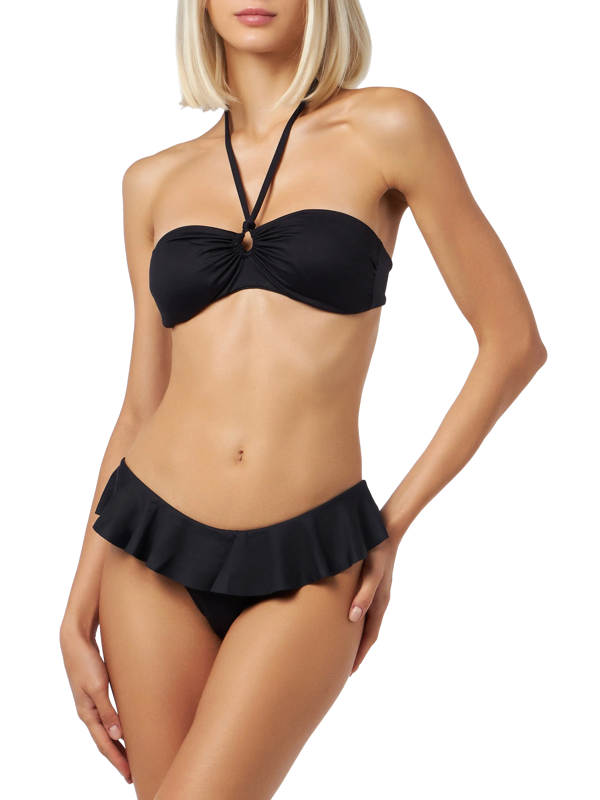 Woman black bandeau bikini - MC2 Saint Barth