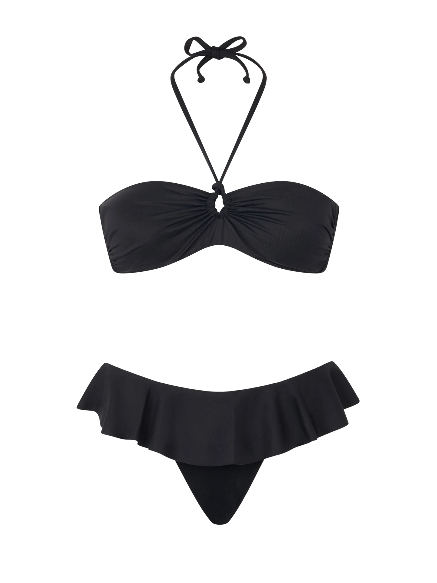 Woman black bandeau bikini - MC2 Saint Barth