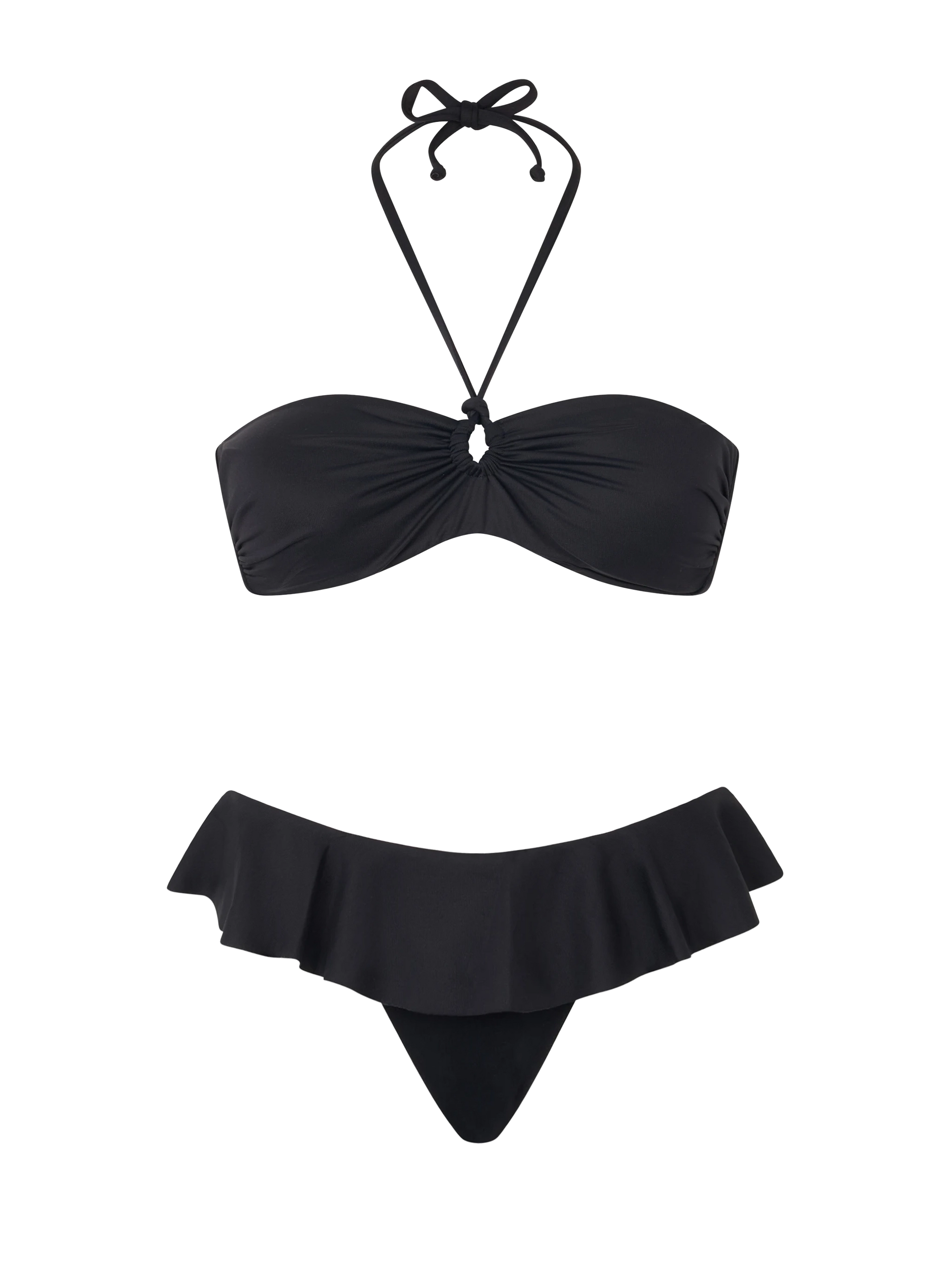 Woman black bandeau bikini - MC2 Saint Barth