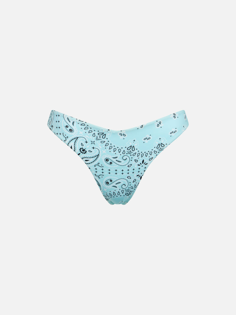 Freche Damen-Badehose mit Bandana-Print