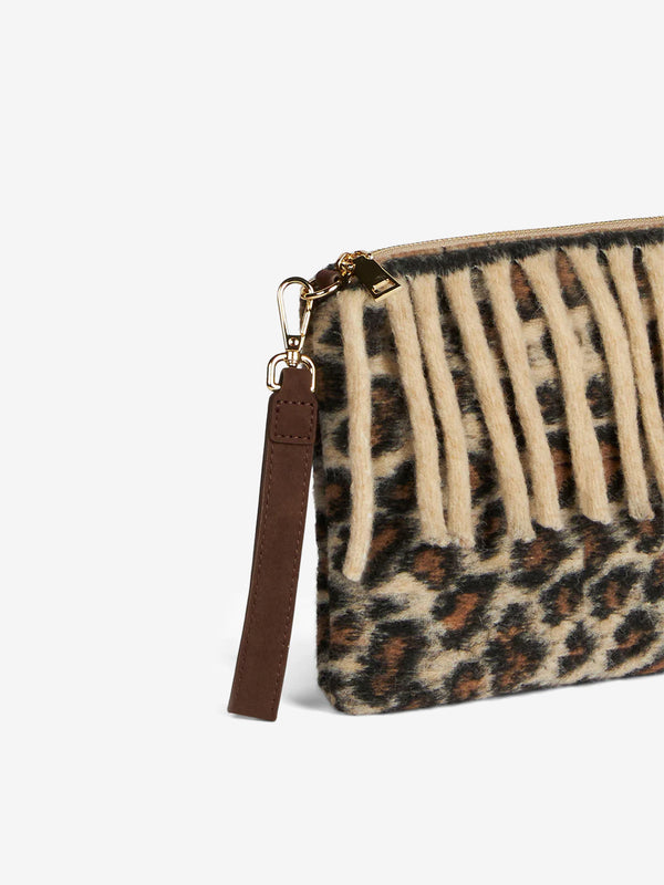 Pouch coperta a tracolla Parisienne con stampa animalier