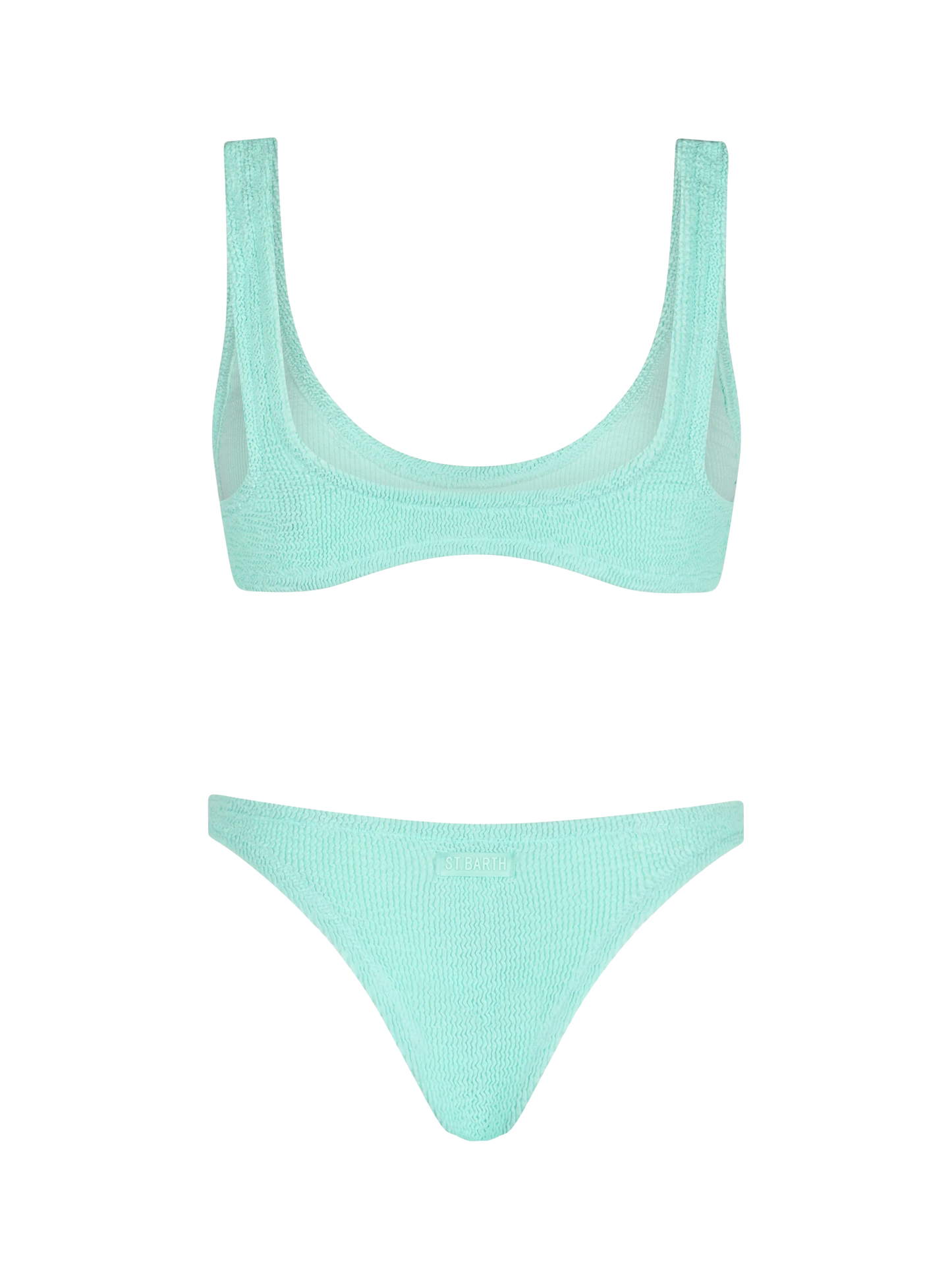 Bikini da donna crinkle verde salvia Pamy Naomi