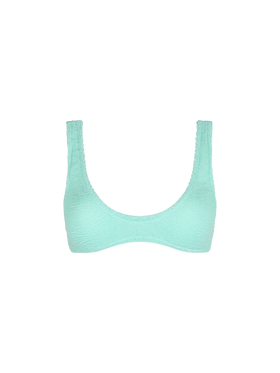 Salbeigrüner winziger Crinkle-Bralette für Damen Pamy
