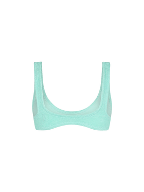 Salbeigrüner winziger Crinkle-Bralette für Damen Pamy