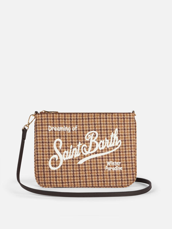 Pouch a tracolla  Parisienne con motivo mini check