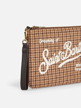 Pouch a tracolla  Parisienne con motivo mini check