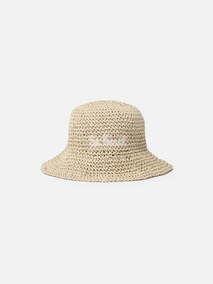 Bucket-style straw hat Polly