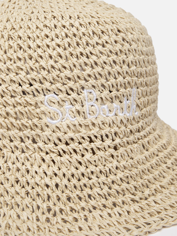 Bucket-style straw hat Polly