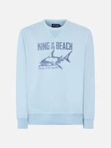 Hellblaues Sweatshirt King of the Beach