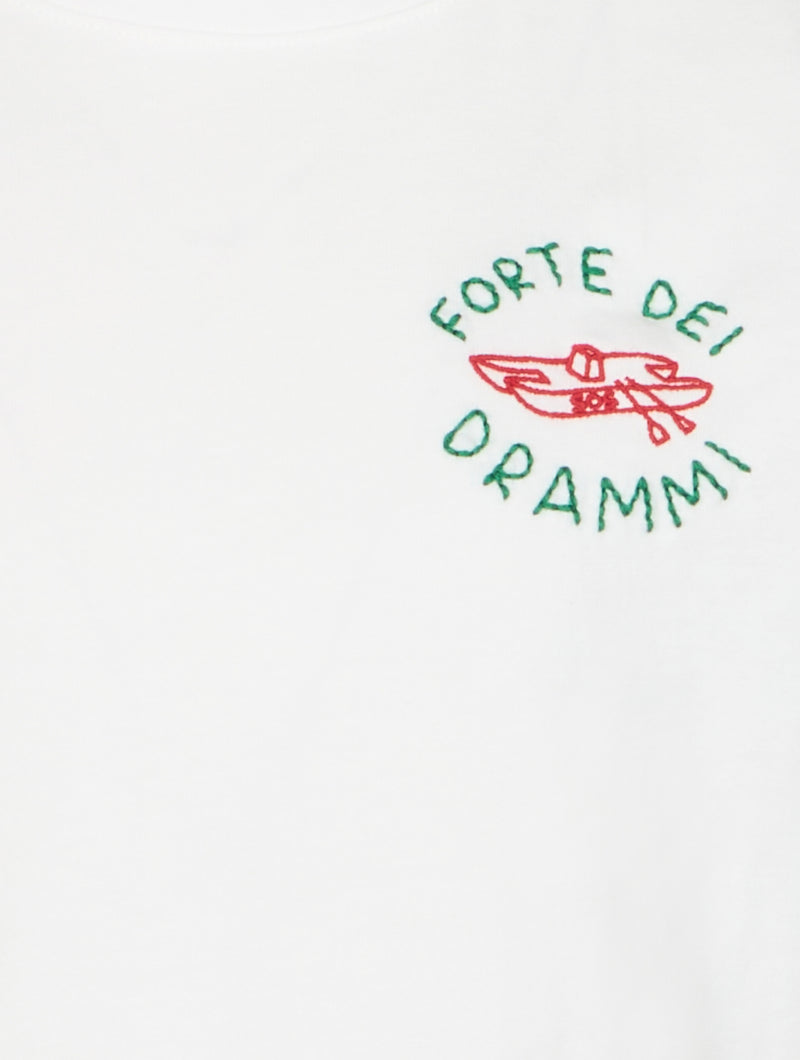 Jungen-T-Shirt aus Baumwolljersey Portofino Jr mit „Forte dei Drammi“-Stickerei | INSULTI LUMINOSI SONDEREDITION