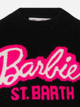 Maglia da bambina girocollo nera con stampa Barbie | EDIZIONE SPECIALE BARBIE