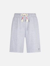 Man grey cotton bermuda