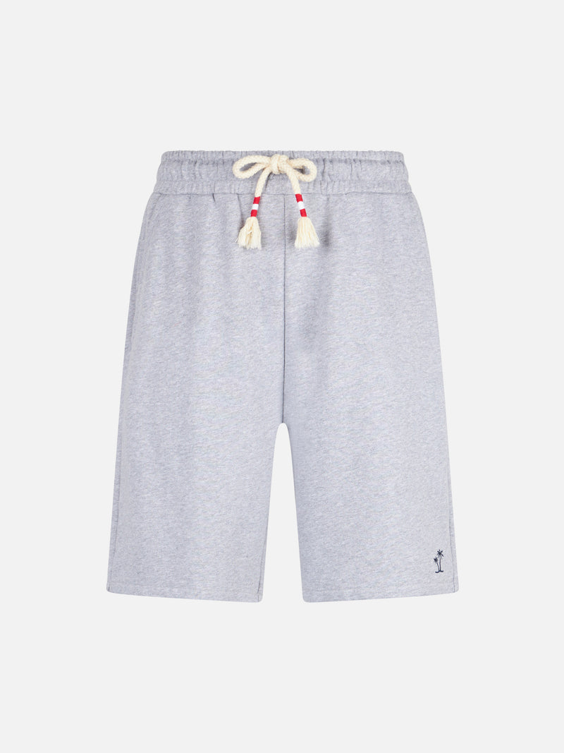 Man grey cotton bermuda