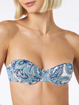 Bügel-Bralette für Damen mit Paisley-Print