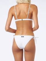 Weißer Triangel-Bikini für Damen