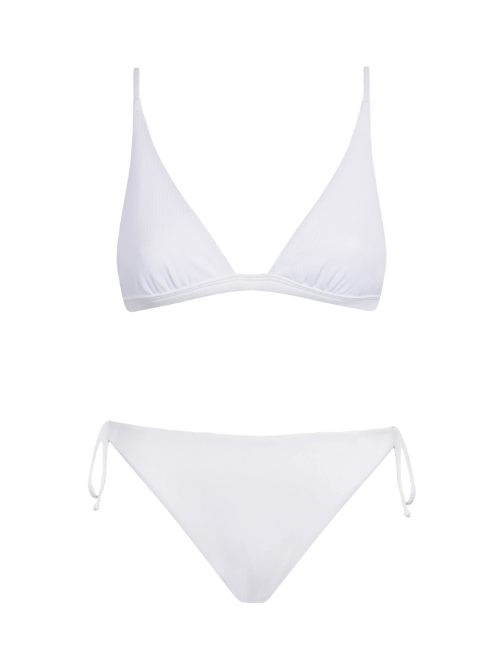 Bikini da donna a triangolo bianco