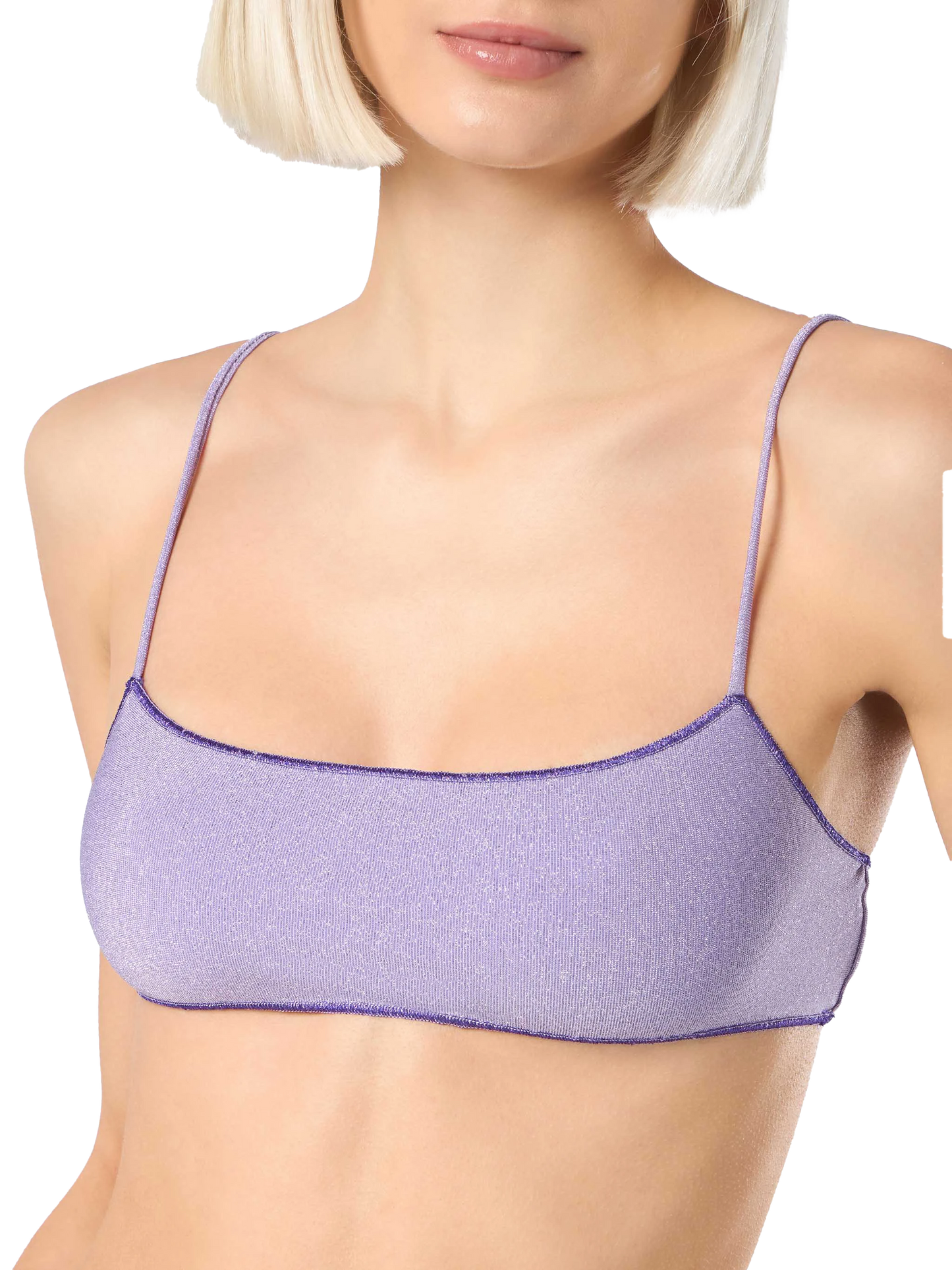 Top mare bralette da donna in lurex Sadie