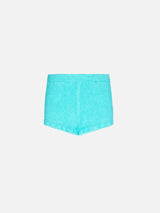 girl-water-greem-crinkle-shorts