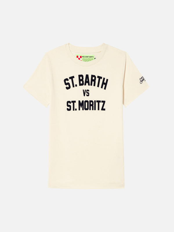 Jungen-T-Shirt mit St. Barth vs. St. Moritz