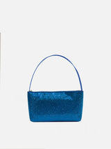 Borsa mini con strass bluette