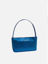 Borsa mini con strass bluette