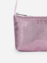 Borsa mini con strass lilla