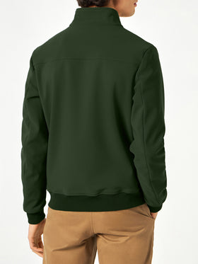 Man mid-weight military green bomber jacket Traveler - MC2 Saint Barth