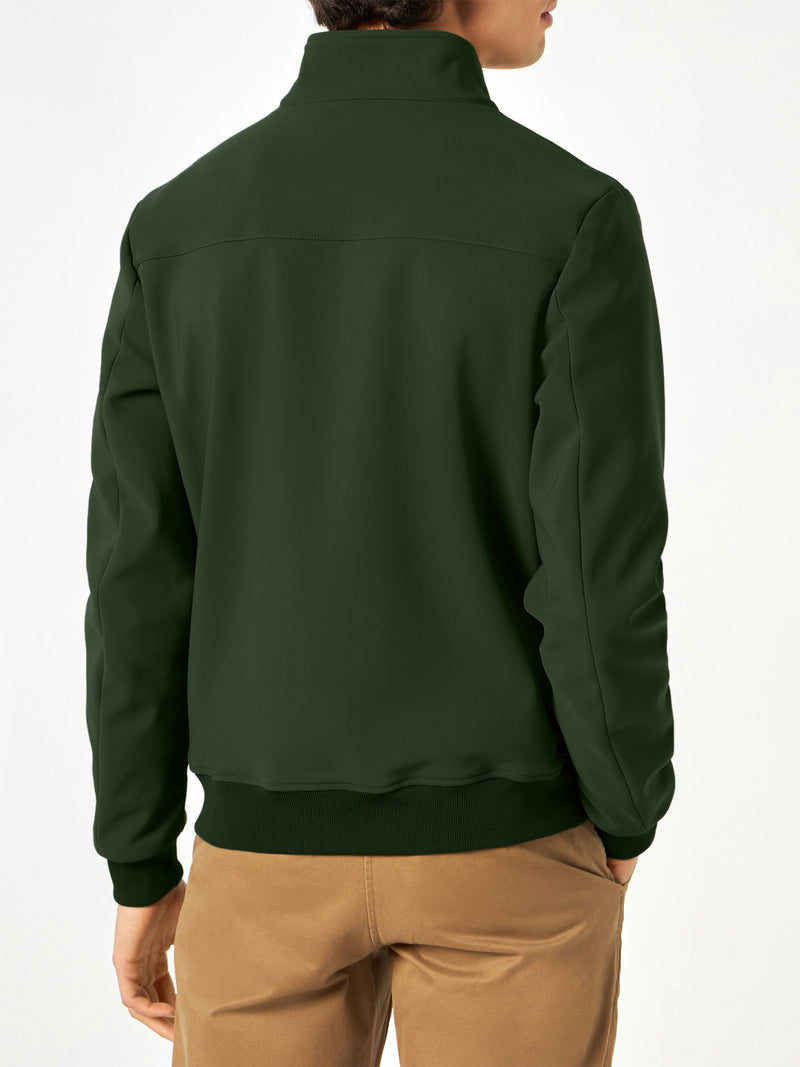 Man mid-weight military green bomber jacket Traveler