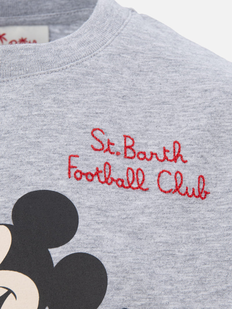 T-shirt da bambino in cotone con stampa e ricamo Topolino | EDIZIONE SPECIALE DISNEY