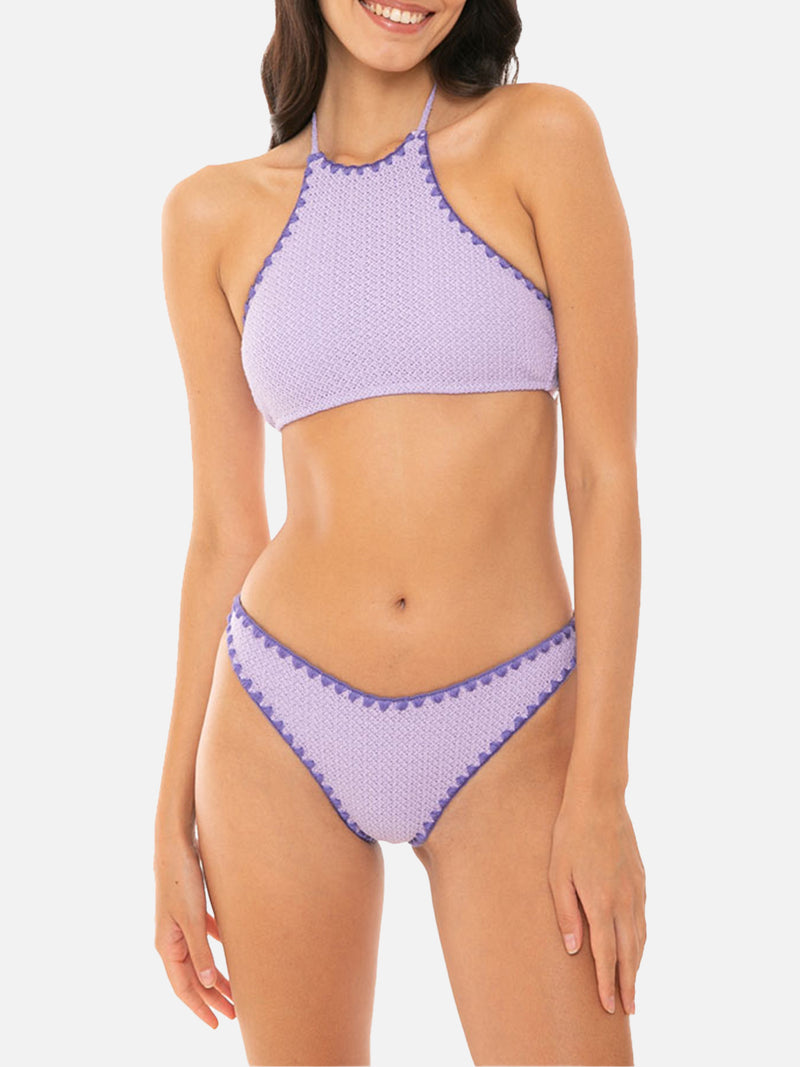 Häkelbikini mit Neckholder-Top